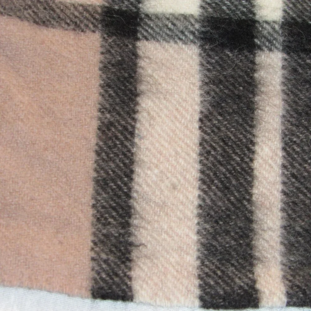 Ballantrae Edinburgh 100% Lambswool Scarf Nova Check Tan Black Red Plaid